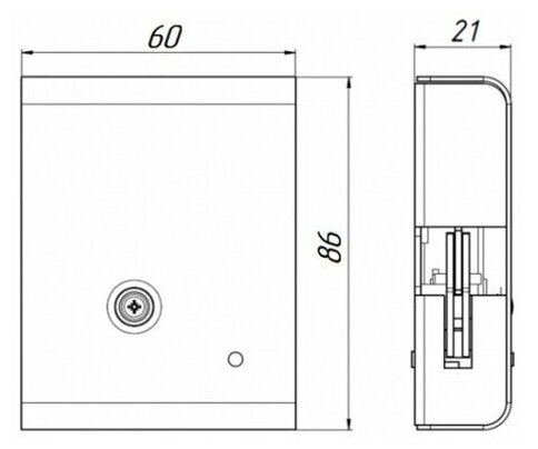 Электромеханический замок с толкателем и датчиком положения двери Promix SM308.10.1 - фотография № 5