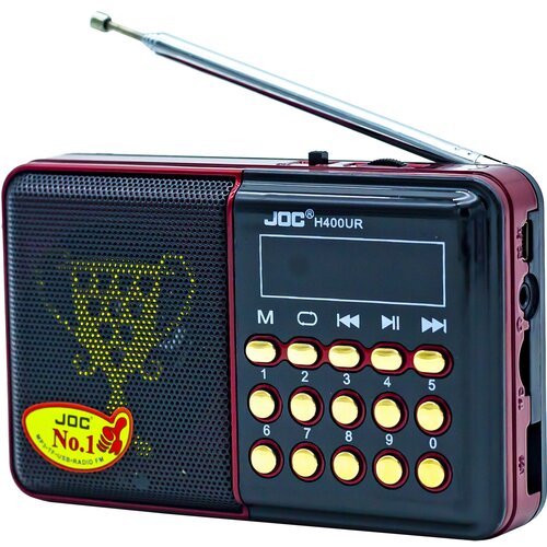 Радиоприемник JOC H400UR USB/SD/microSD/FM черный