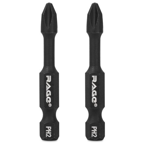 Биты торсионные S2 PH2x50мм 2 шт RAGE by VIRA