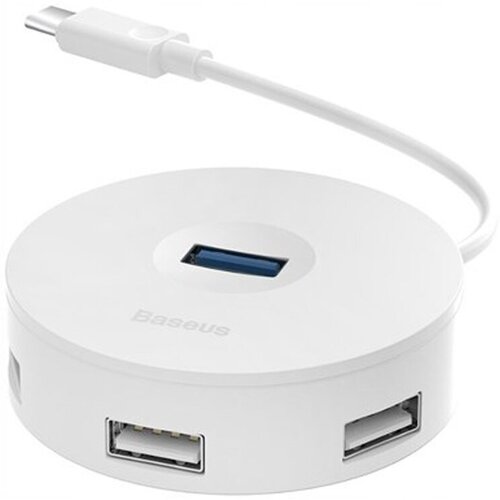 USB-концентратор Baseus 4 гнезда 1х USB 30 3х USB 20 цвет белый 92300₽
