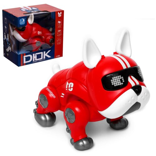 фото Iq bot собака-робот "дюк" sl-06092b цвет красный, звук, свет, ходит 9355386