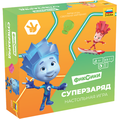 Настольная игра ZVEZDA Фиксики. Суперзаряд настольная игра фиксики суперзаряд zvezda [8882з]