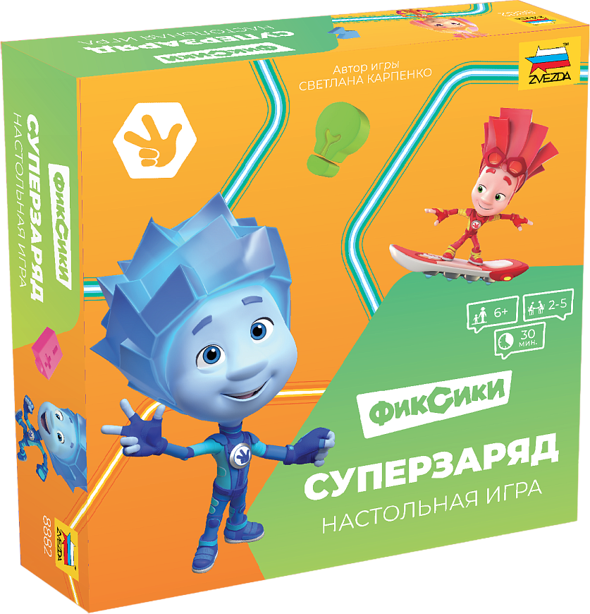 Настольная игра ZVEZDA Фиксики. Суперзаряд 6+