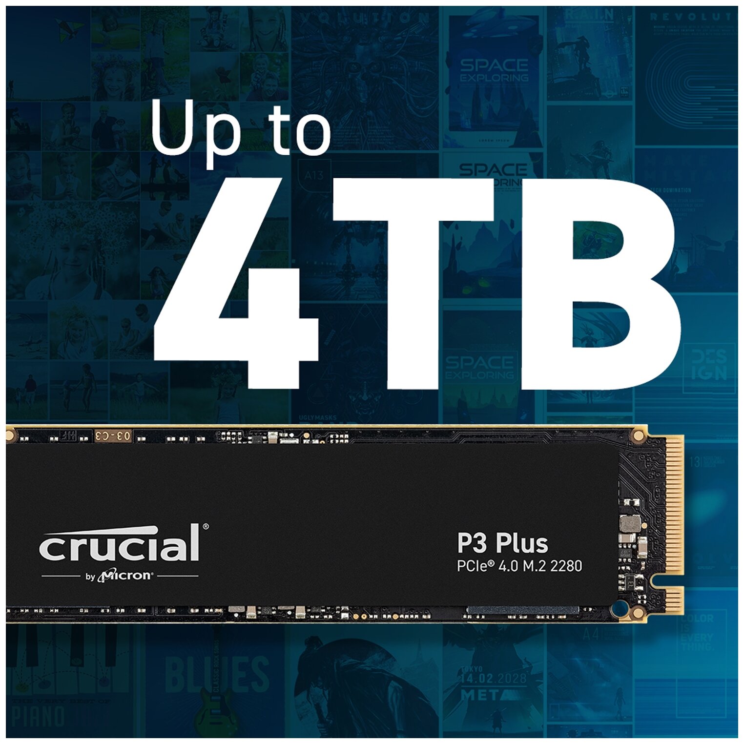 Накопитель SSD M.2 Crucial 2.0Tb P3 Plus (CT2000P3PSSD8) - фото №6