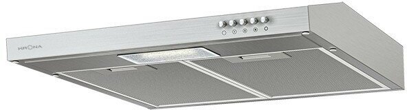 Подвесная вытяжка Krona JESSICA slim 500 inox push button