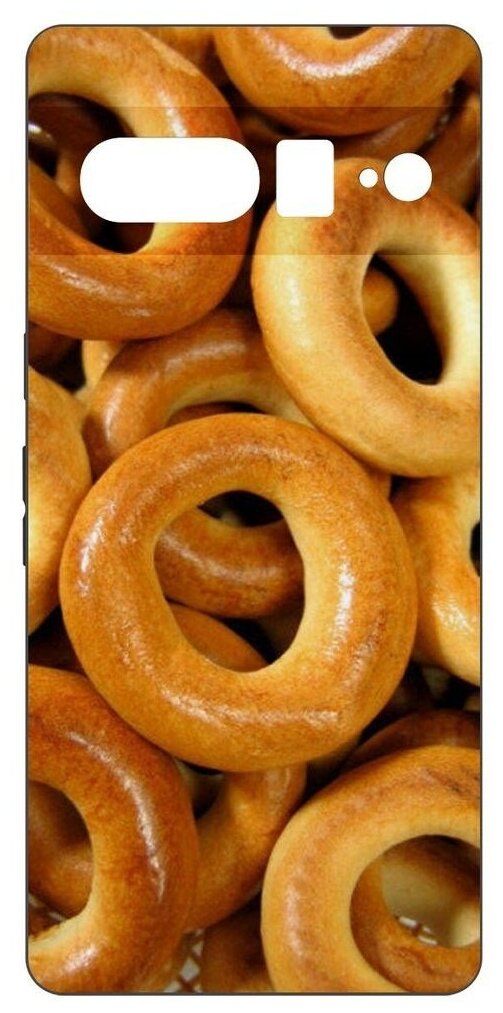 Чехол-накладка Krutoff Soft Case Сушки для GOOGLE Pixel 7 Pro черный