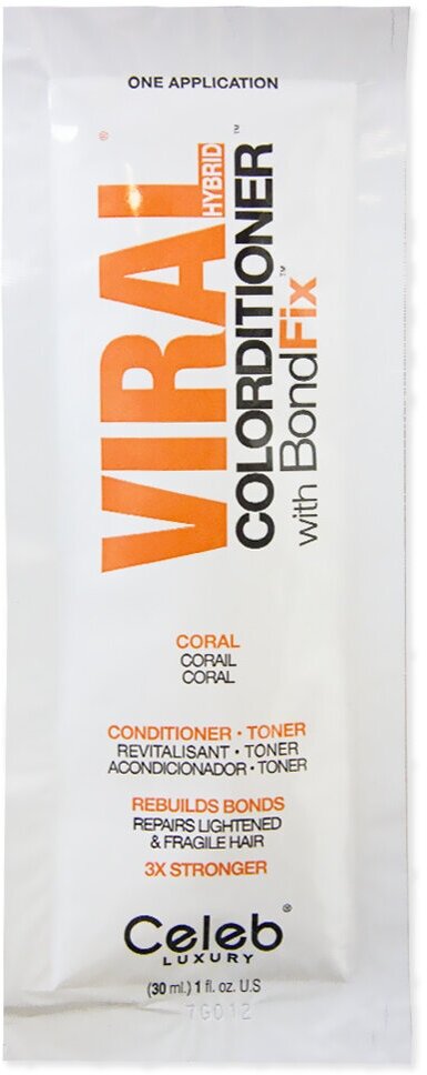 Celeb luxury Кондиционер тонирующий Коралловый Viral Coral Colorditioner 30 мл
