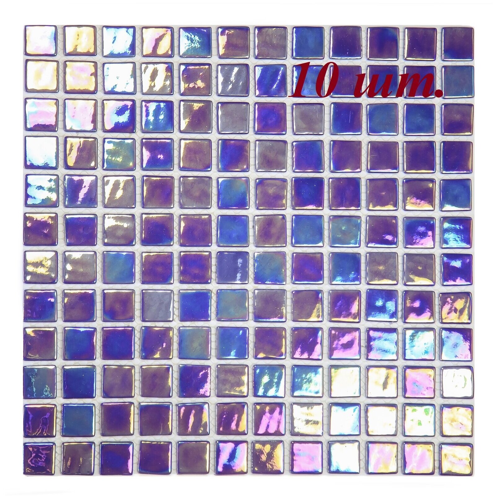 Плитка мозаика стеклянная Vidrepur PL25304 Cobalt (перламутр), 1 уп. (1 кв. м.)