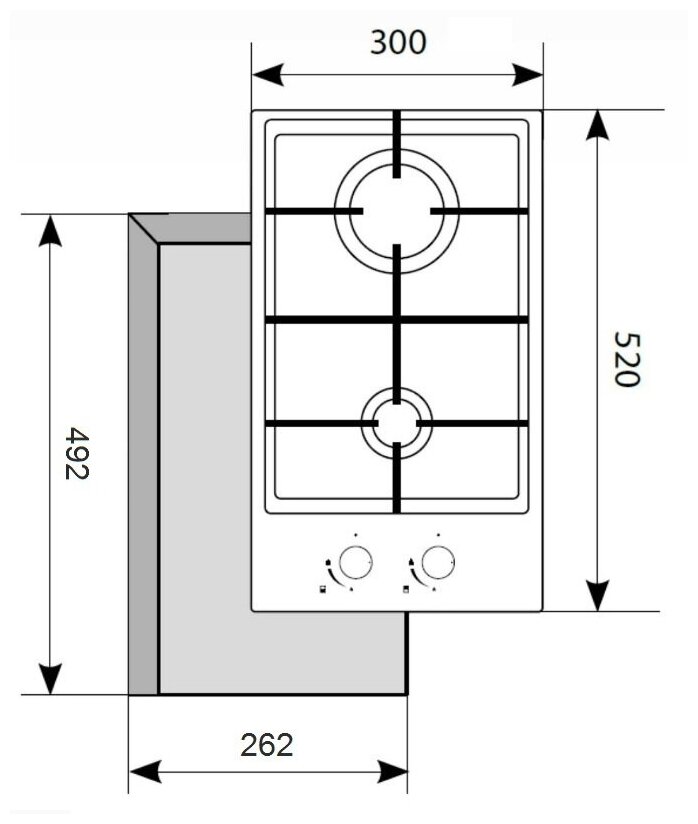 Варочная поверхность газовая AKPO PGA 302 FGC-T BL - фотография № 3