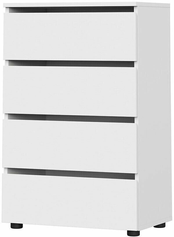 фото Комод "Токио" 4 ящика, белый текстурный