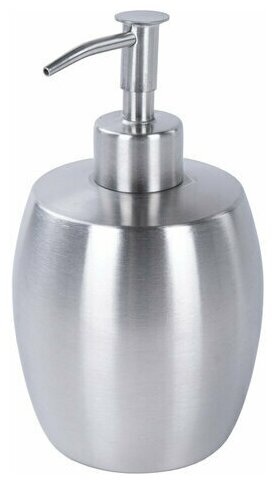 Диспенсер (дозатор) для жидкого мыла LAIMA, нержавеющая сталь, 280 мл, 607428