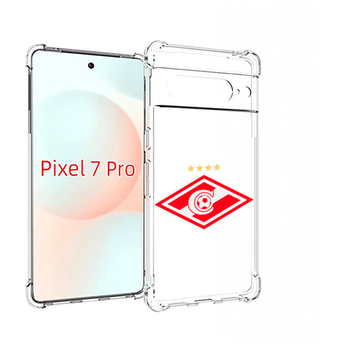 Чехол MyPads фк спартак 1 для Google Pixel 7 Pro задняя-панель-накладка-бампер