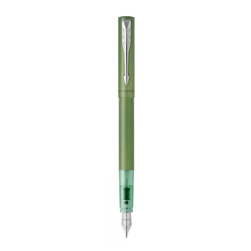 Перьевая ручка Parker Vector XL Green CT, цвет чернил blue, перо: F, в подарочной упаковке. авторучка parker паркер в ассортименте