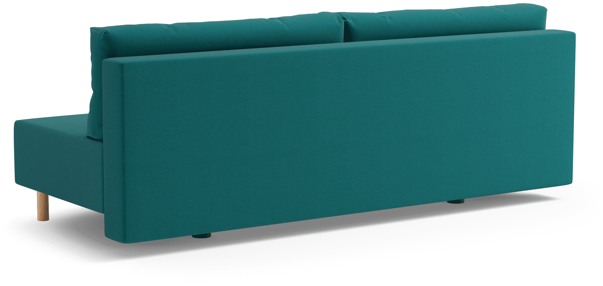 Диван-кровать прямой, раскладной Salotti Эмми, рогожка, ткань totebo dark turquoise, 200х86х84 см - фотография № 5
