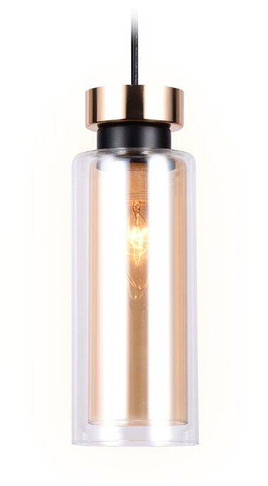 Ambrella Подвесной светильник со сменной лампой TR3571 GD/TI золото/янтарь E14 max 40W D100*1050