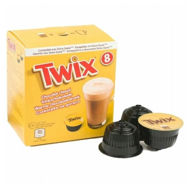 Горячий шоколад Twix в Dolce Gusto капсулах, 8 капсул - фотография № 3