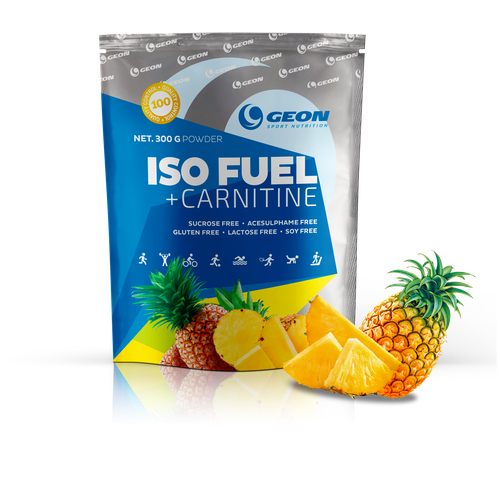 Изотоник GEON Iso Fuel+Carnitin ананас 300 г 1 шт. глютамин geon пауэр 300 г