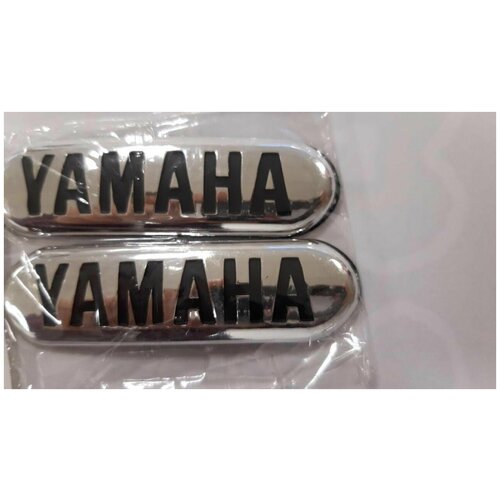 Табличка (наклейка) Yamaha (1шт, под металл серебро) 2051Asilver