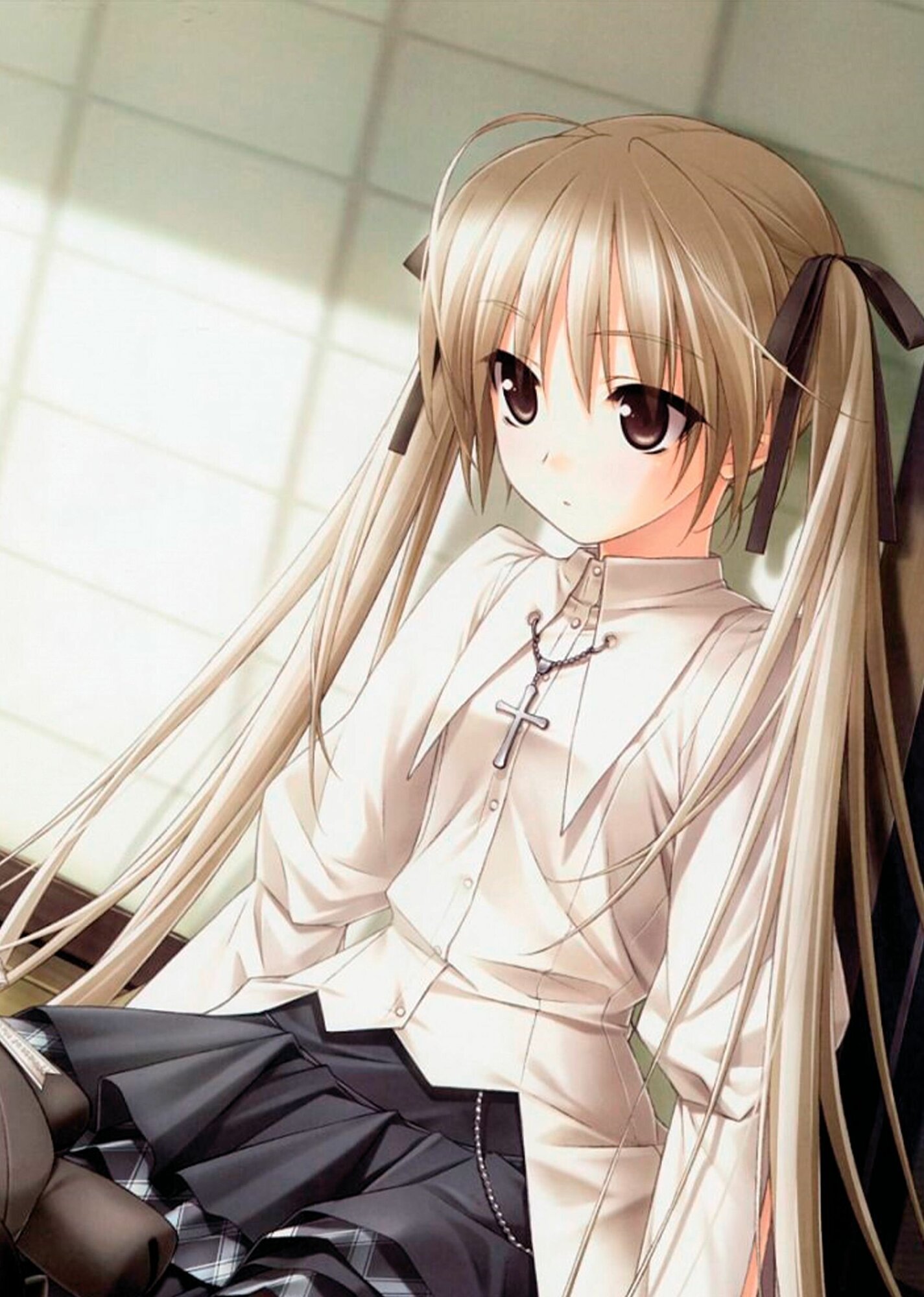 Постер 32х45 аниме Связанные небом 