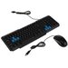 Комплект клавиатура и мышь Smartbuy ONE, проводной, мембранная, 1200 dpi, USB, черно-синий
