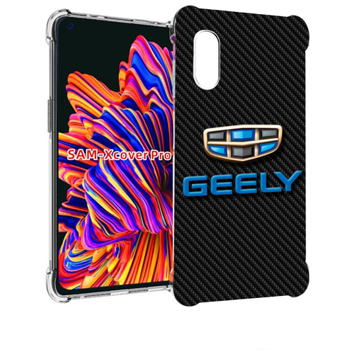 чехол mypads жук для samsung galaxy xcover pro 1 задняя панель накладка бампер Чехол MyPads geely джили 1 для Samsung Galaxy Xcover Pro 1 задняя-панель-накладка-бампер