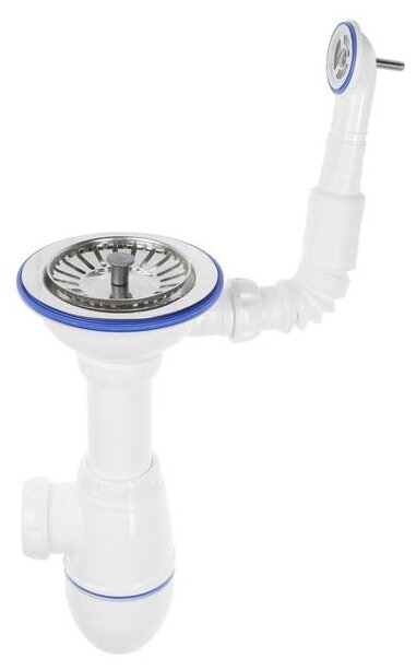 фото Бутылочный сифон для мойки, для раковины unicorn B411P 5365551