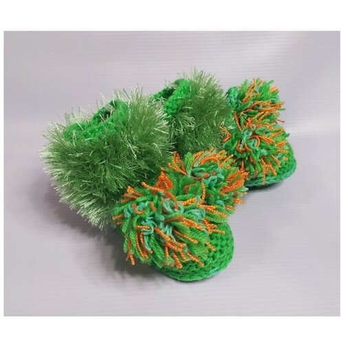 Пинетки IRINA MURAVEVA, размер 17, зеленый носки irina muraveva детские размер 13 зеленый