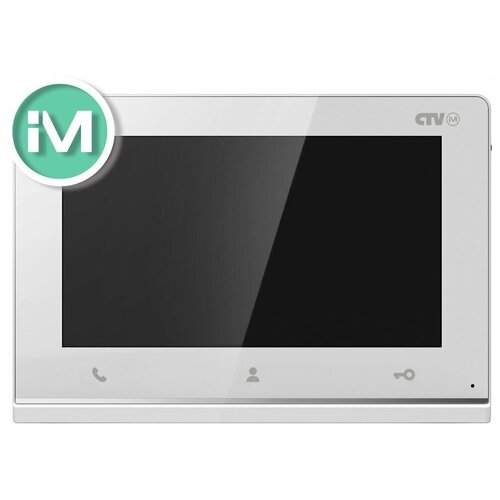 Видеодомофон CTV-IM720 Hello 7 (W) видеодомофон ctv ctv ip m6704 7 поддержка разрешениия 2мп ips экран touch screen разрешение 1024 600 панель из закаленного стекла