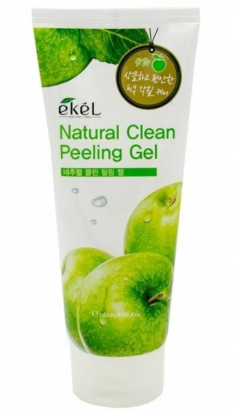 Пилинг-скатка с экстрактом зеленого яблока Natural clean peeling gel apple Ekel/Екель 180мл EZEKIEL COSMETIC Co.,Ltd - фото №14