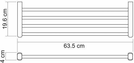 Полка для полотенец WasserKRAFT Berkel K-6811 - фотография № 8