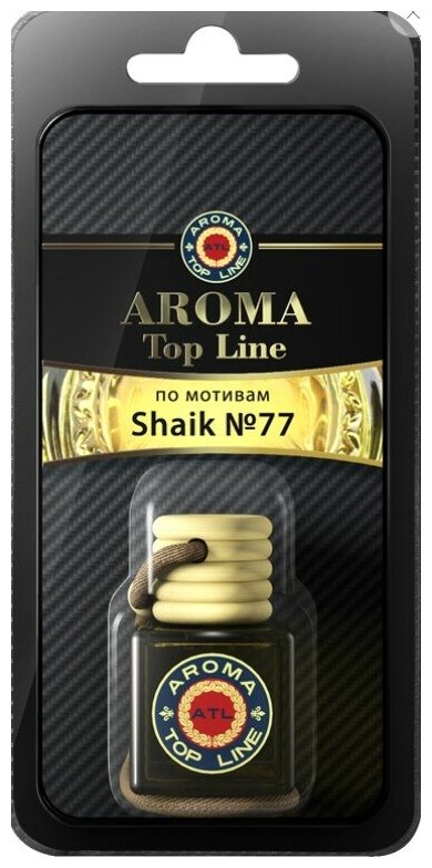 Ароматизатор на зеркало Aroma Top Line №23 Shaik №77 бутылочка AROMA TOP LINE 4603726059282 | цена за 1 шт