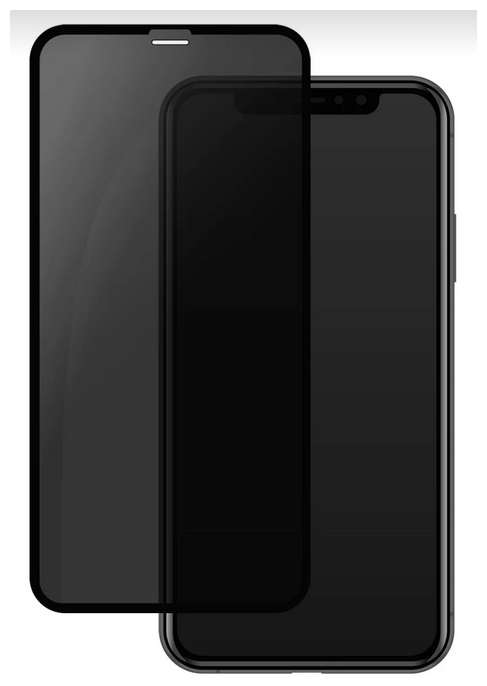 Защитное стекло PERO Full Glue Privacy для iPhone 12/12 Pro черное - фото №5