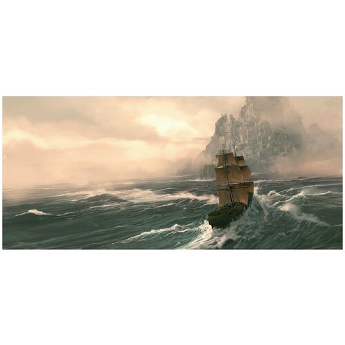 Фотообои флизелин эко Штормовое море 600х270 12150₽