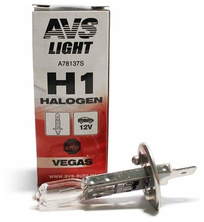 Лампа галогенная AVS Vegas H1.12V.55W (1 шт.)
