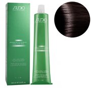 Kapous Studio Professional Крем-краска для волос Studio, с рисовыми протеинами и экстрактом женьшеня, тон №5.8, Шоколад, 100 мл