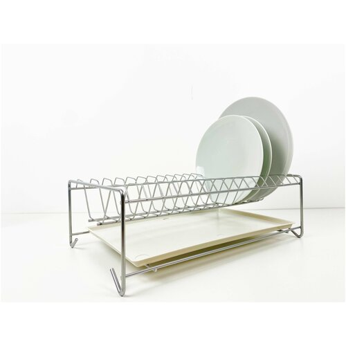 Сушка для посуды 39х24см, высота 12 см, хром