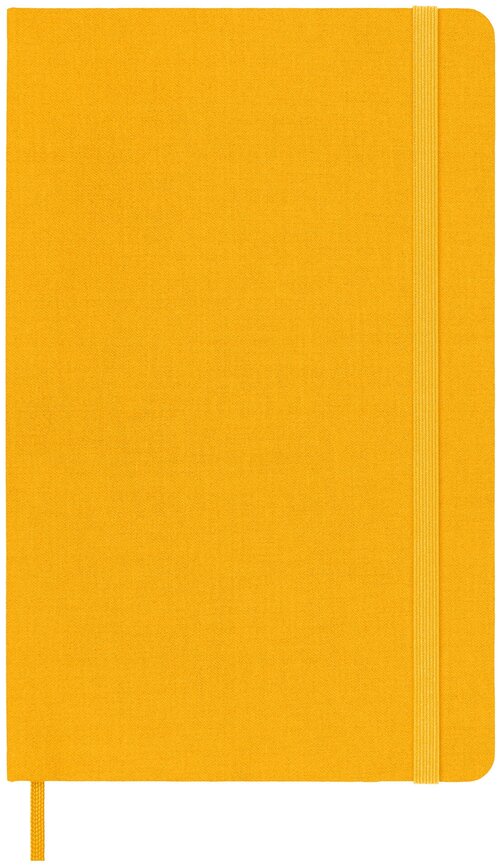 Блокнот Moleskine CLASSIC SILK Large 130х210мм обложка текстиль 240стр. линейка твердая обложка оранжевый