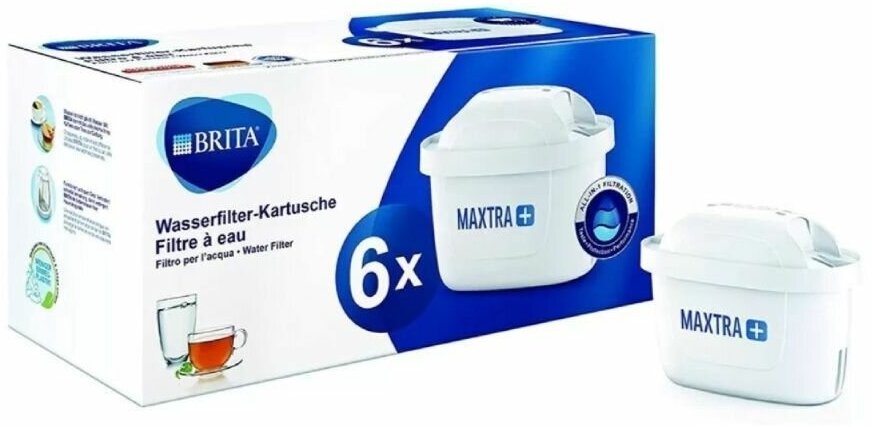 Фильтр для воды BRITA MAXTRA+ Универсальный 6 шт Брита Германия - фотография № 1