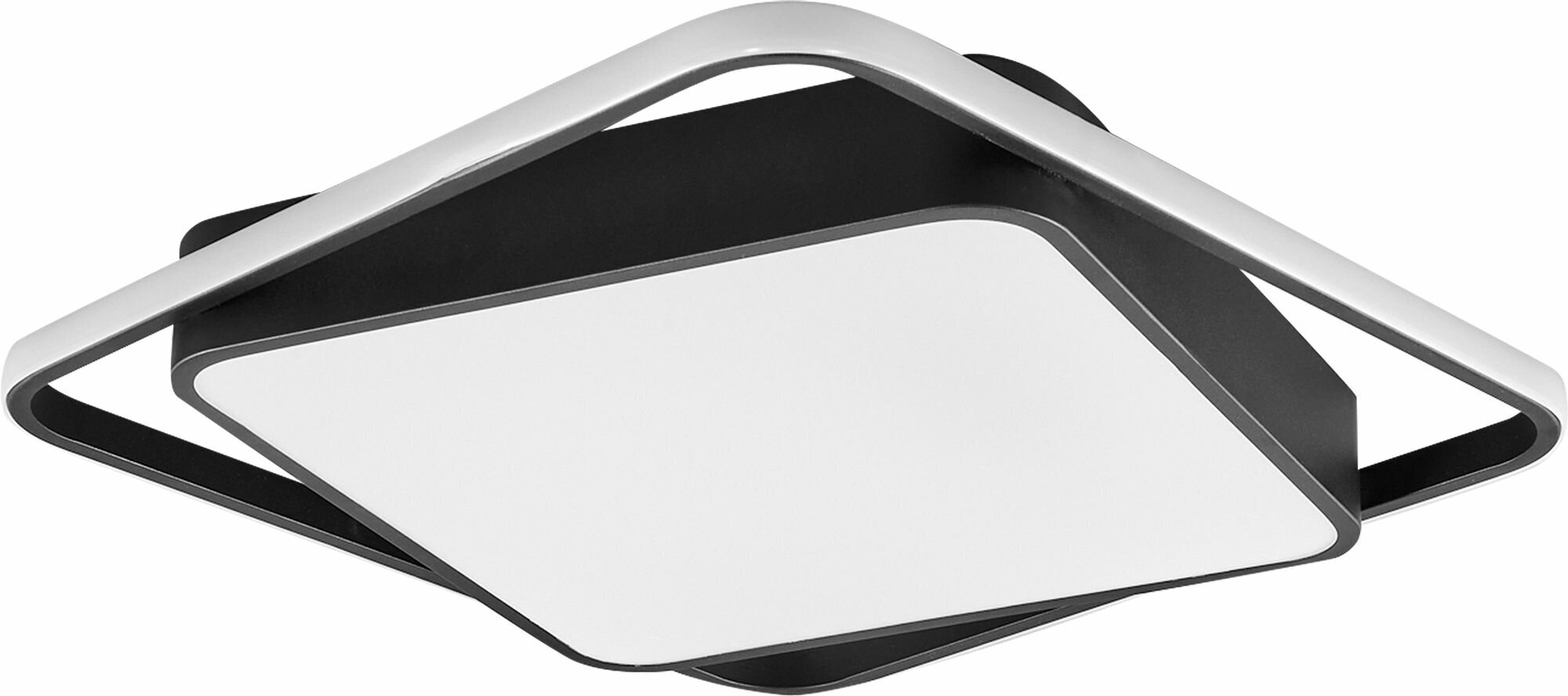 Светильник потолочный светодиодный Eurosvet Jeremy 90254/1 с пультом управления, 17 м², регулируемый белый свет, цвет черный - фото №15