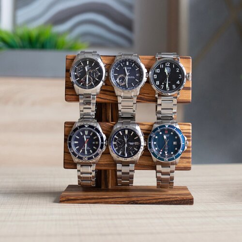 Подставка Golfed Woodwork, дерево, 6 отделений, 8х17.5х15.5 см, мультиколор