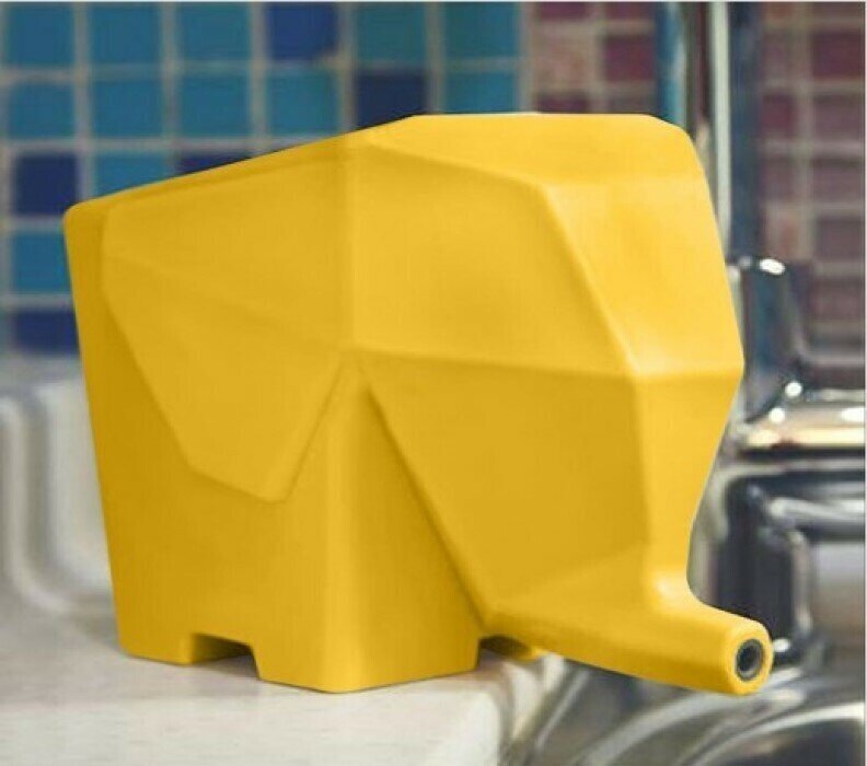 Органайзер для столовых приборов в форме слоника Kitchen Drain device, желтый