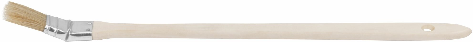Кисть радиаторная, натуральная светлая щетина, деревянная ручка 1" (25 мм)