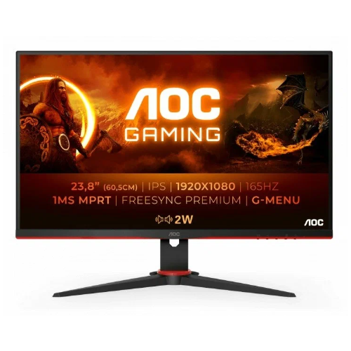 монитор aoc gaming ag274qs черный и черный красный Монитор AOC 27' 27G2SPAE, черный/красный