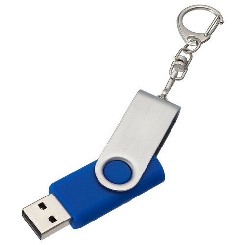 Флеш-память Twist, 8Gb, USB 2.0, брелок, син, 4437.48