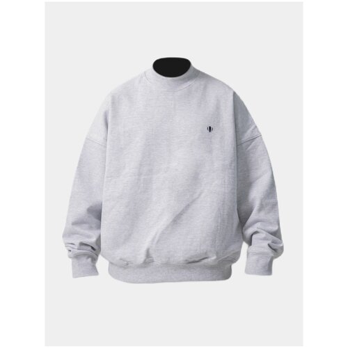 Свитшот ANGLAN, оверсайз, средней длины, размер One size, черный