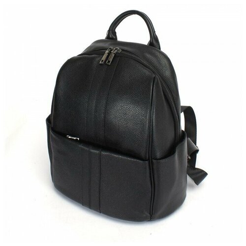 фото Рюкзак жен натуральная кожа opi-8601-1, 1отд, 4внутр+4внеш/карм, черный 238841 adelia