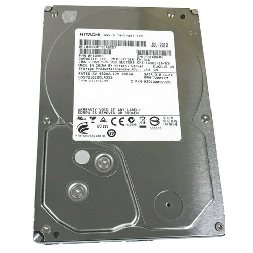 Жесткий диск Hitachi 0F10383 1Tb SATAII 35 HDD 638000₽