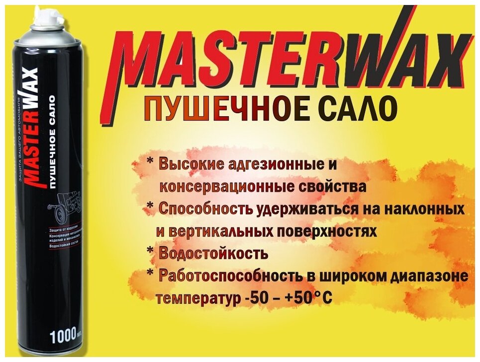 Сало пушечное MasterWax аэрозоль 1000мл