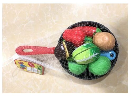 Детский игровой набор Продукты на липучках, сковорода в комплекте. арт. Y13556029