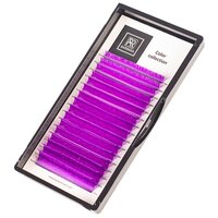BARBARA Ресницы фиолетовые - 16 линий, MIX (изгиб C; толщина 0,07; длина 7-15)